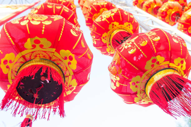 istock Chinese lanterns are often found in Chinese New Year. 668134340