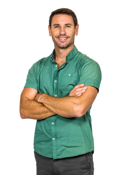 Smiling man with arms crossed