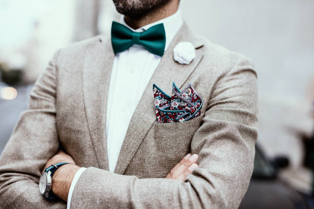 Man with cross arms well dressed
