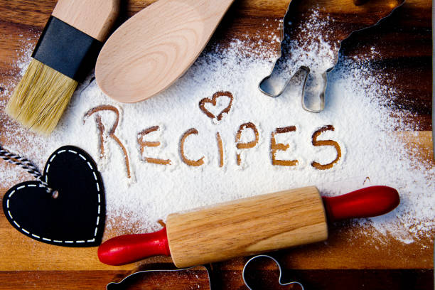 istock Recipes with heart blackboard 668184934