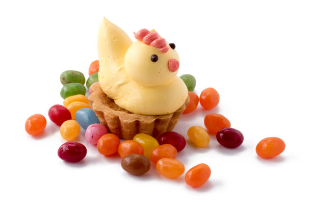 istock Easter chicken pastry with jelly beans 668188664
