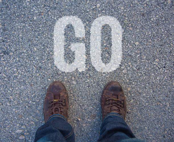 istock Word Start written on an asphalt road background 668201576