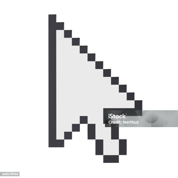 Mouse Cursor Arrow Isolated Stock Photo - Download Image Now - Cursor, Arrow Symbol, Computer Mouse