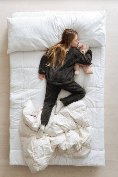 istock Admirable little lady relaxing after a long day 668214722
