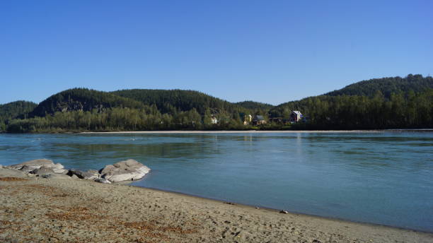 istock Altai nature. River Bia. 668214822