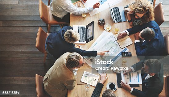 istock Business People Meeting Conference Discussion Corporate Concept 668218754