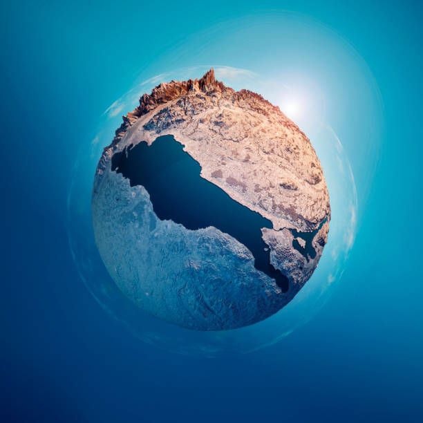 istock Lake Constance 3D Little Planet 360-Degree Sphere Panorama 668224360
