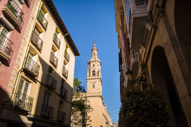 Logroño, Spain A street in Logroño, Spain. paisaje urbano stock pictures, royalty-free photos & images