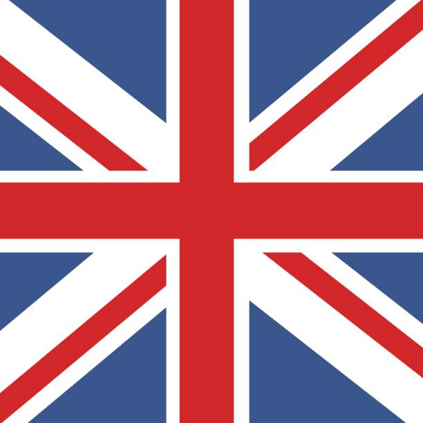flaga wielkiej brytanii. oficjalna flaga zjednoczonego królestwa - local landmark illustrations stock illustrations