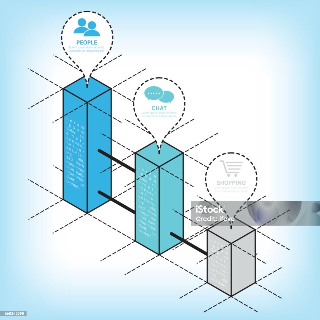 Isometric Shape Infographic Design Template Layout Stock Illustration ...