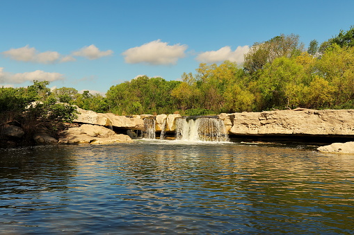 A waterfall near Austin in the Texas Hill Country