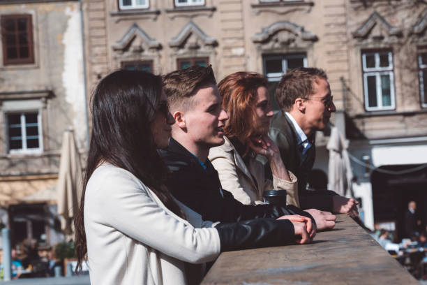 istock Four people enjoying the sun 668246308