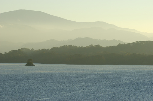 Hinohara Lake morning view
