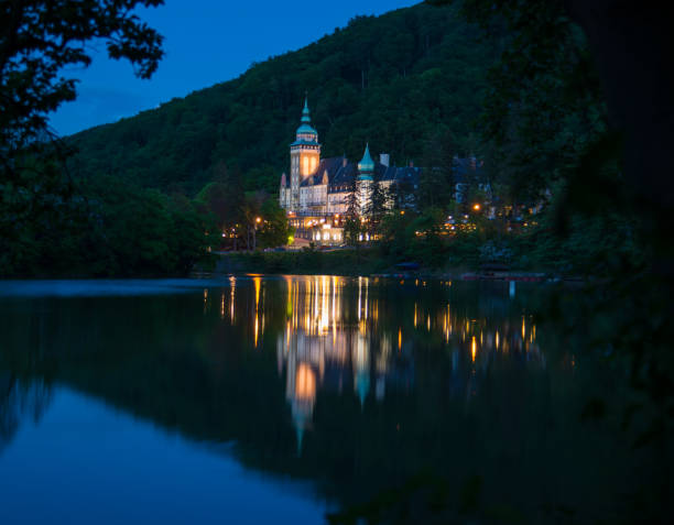 istock Illuminated Lillafured palace - Hungary 668275660