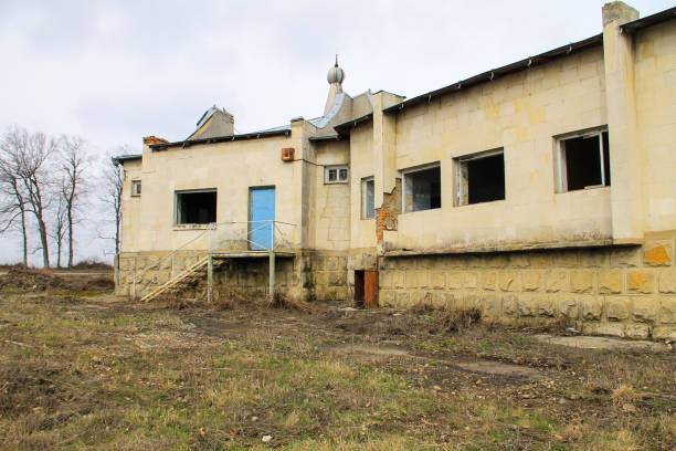 istock Old abandoned building in Ukraine 668286438
