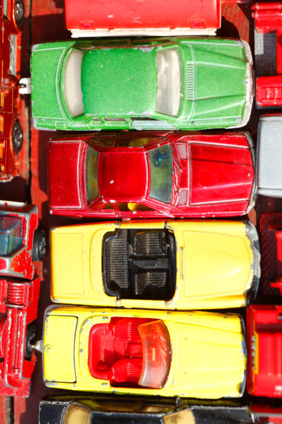 istock Old saliva cars at a flea market 668294582
