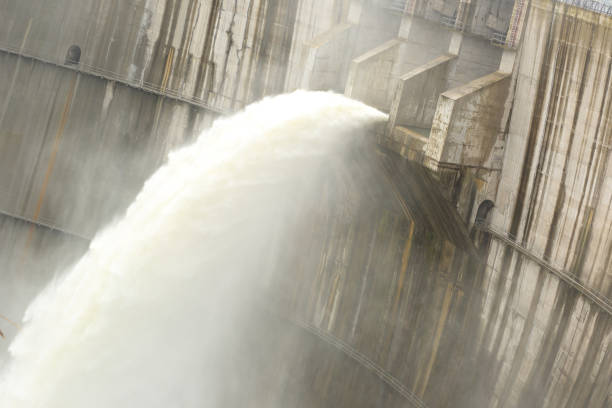 istock dam discharge water in the summer time 668296636