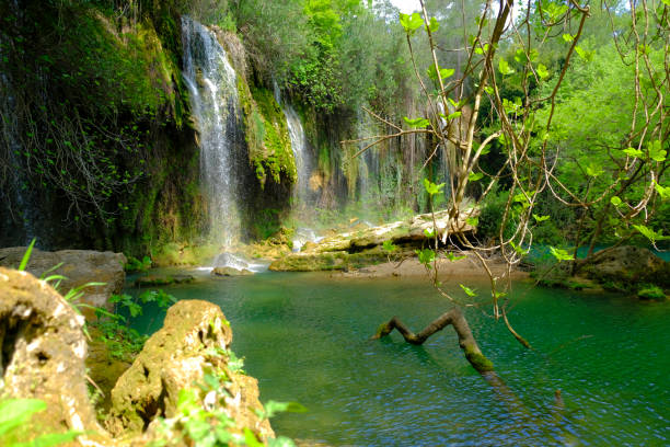 Kursunlu Waterfall Kursunlu Waterfall in Antalya, Turkey kursunlu waterfall stock pictures, royalty-free photos & images