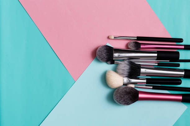 istock Beauty products, everyday make-up brushes, cosmetics 668312504