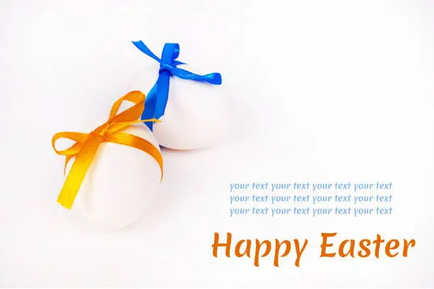 happy easter, minimalistic styled postcard template