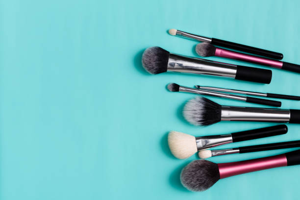 istock Beauty products, everyday make-up brushes, cosmetics 668312594