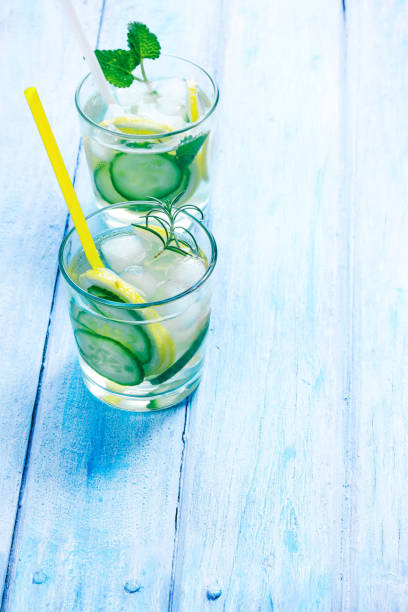 istock Detox water with lemon and cucumber 668312800
