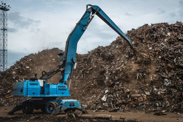 istock Scrap metal transshipment port. 668319968