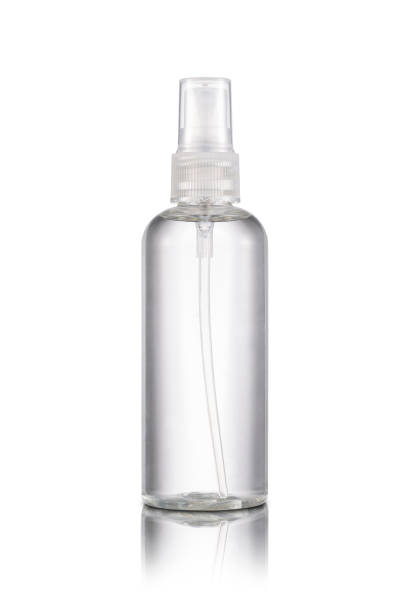 Transparent plastic spray bottle Transparent plastic spray bottle isolated on white backgroun d( wih clipping path) spray bottle stock pictures, royalty-free photos & images