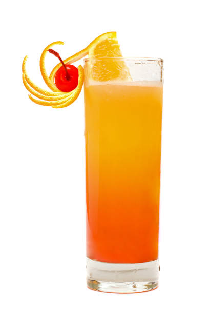 istock Tequila Sunrise Cocktail Isolated on White 668326850
