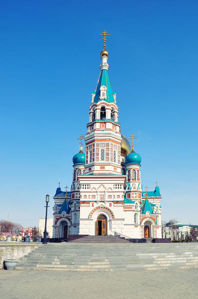 istock Assumption Cathedral in Omsk, Russia 668327226