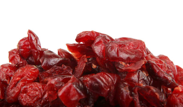 istock Dried cranberries isolated on white background 668329488