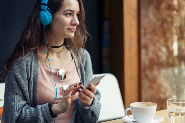 istock Relaxing with some music and coffee 668330336
