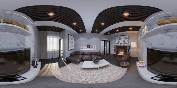 istock 3d render of the interior design of a living room 668341100