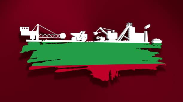 istock Energy and Power icons set. Brush stroke 668344348