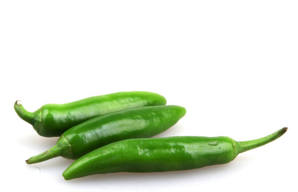 istock green pepper is isolated on a white background 668344564
