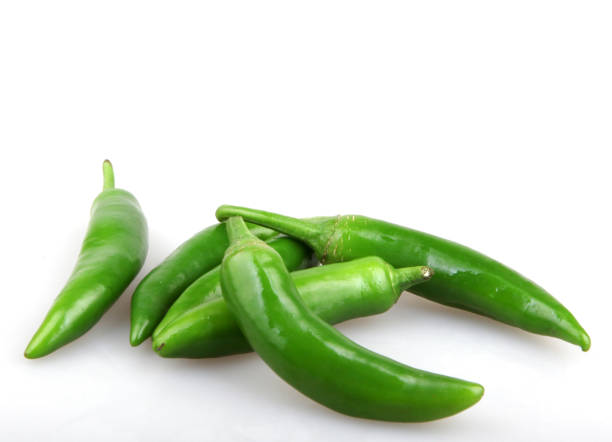istock green pepper is isolated on a white background 668344610