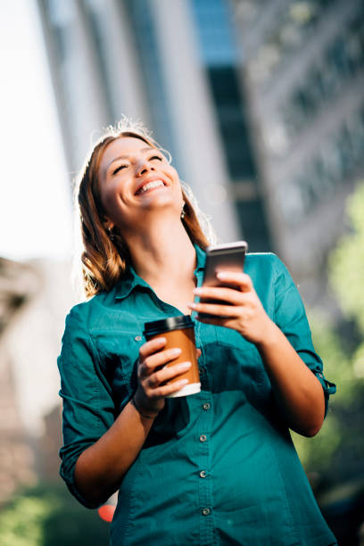 istock Young woman in the city 668354590