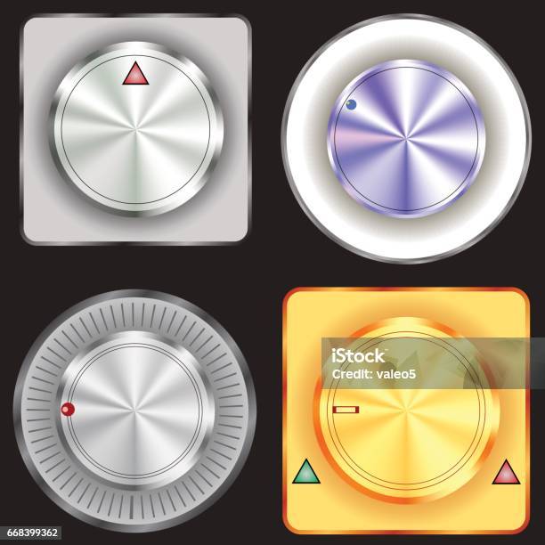 Business Control Button Control Buttons Set Stock Illustration - Download Image Now - Abstract ...