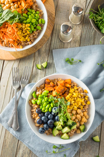 istock Raw Organic Healthy Buddha Bowl 668399364
