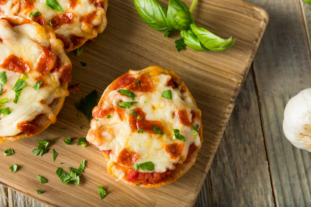Homemade Pepperoni Mini Pizza Bagels