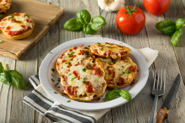 istock Homemade Pepperoni Mini Pizza Bagels 668410044
