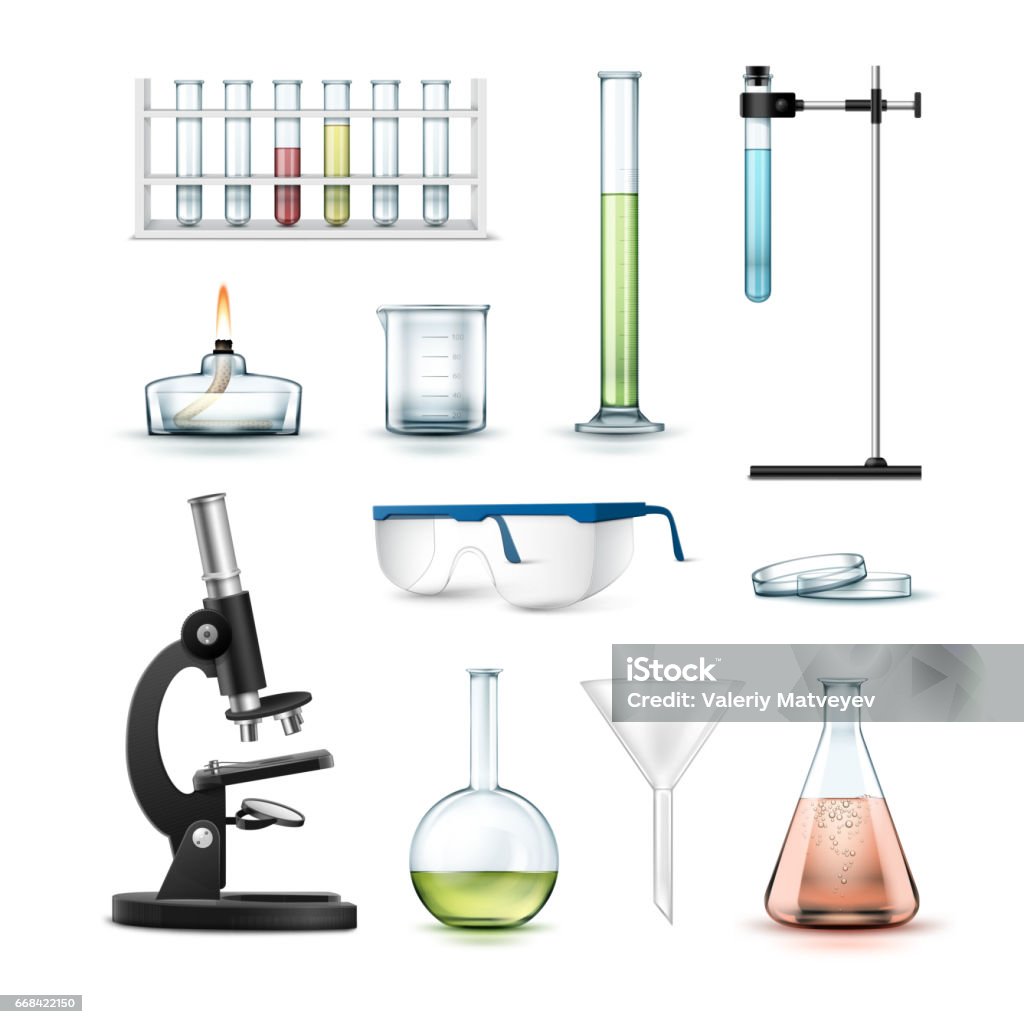 Laboratorium Peralatan Laboratorium Kimia Ilustrasi Stok - Unduh Gambar Sekarang ...
