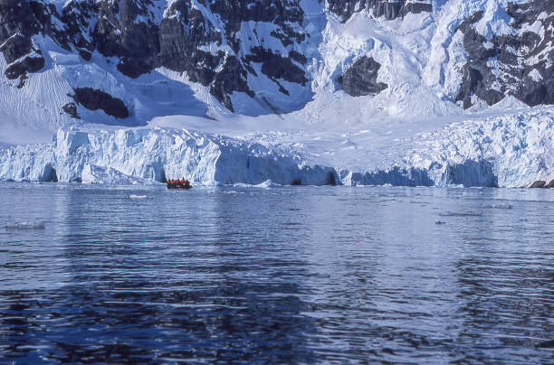 istock Snow Covered Mountains in Antarctica 668430044
