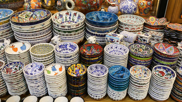 istock Turkish Ceramics in Grand Bazaar 668430676
