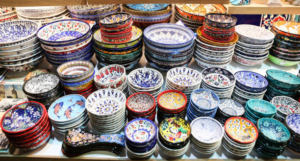 istock Turkish Ceramics in Grand Bazaar 668430746