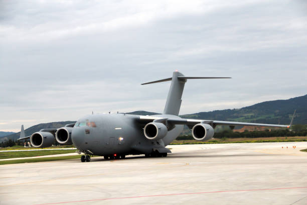 istock Passenger plane on airport pist 668442926