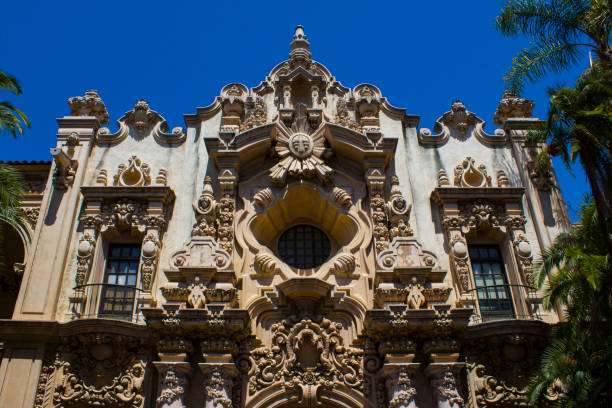 istock Front of building with artistic design 668456756