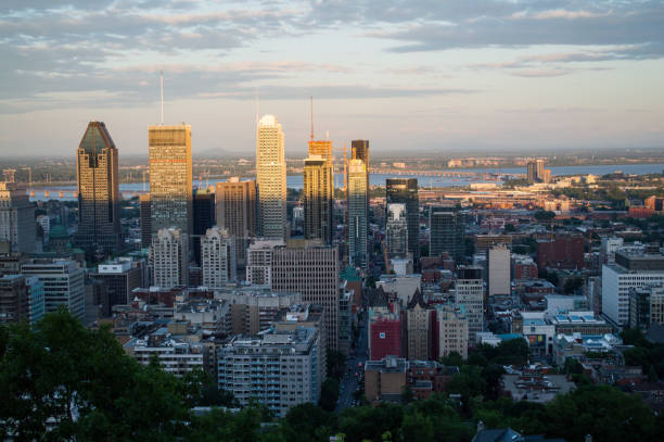 istock Montreal Panorama as seen from Mount Royal by Day 668462388