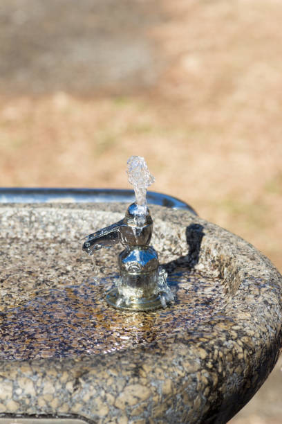 istock Drinking fountain in a park 668466214