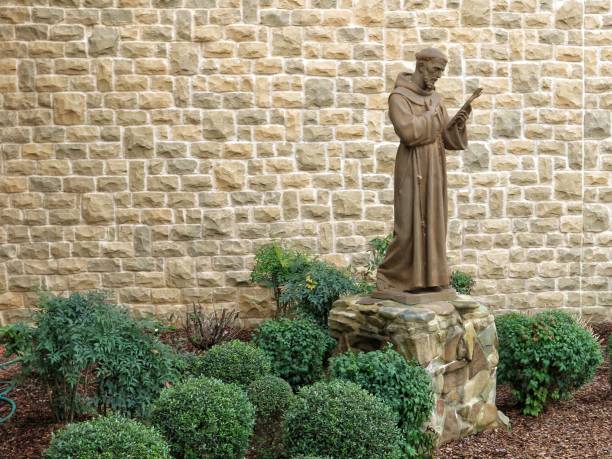 Statue Detail - St. Francis of Assisi - Mepkin Abbey SC